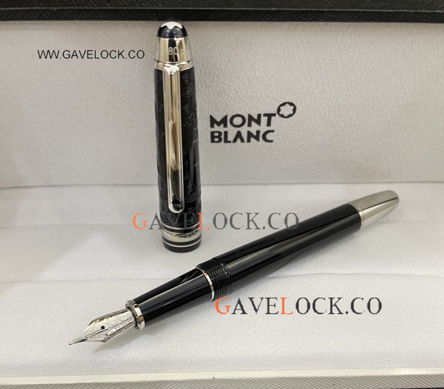 AAA Copy Mont Meisterstuck 80 Days Classique 145 Black Fountain Pen